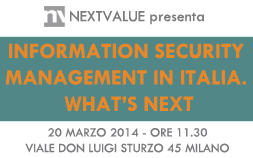 Information Security Management in Italia. What's Next. 