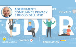Sintesi degli adempimenti  per la Compliance Privacy e ruolo dell'MSP